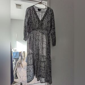 Hatch Black and White Maxi Dress